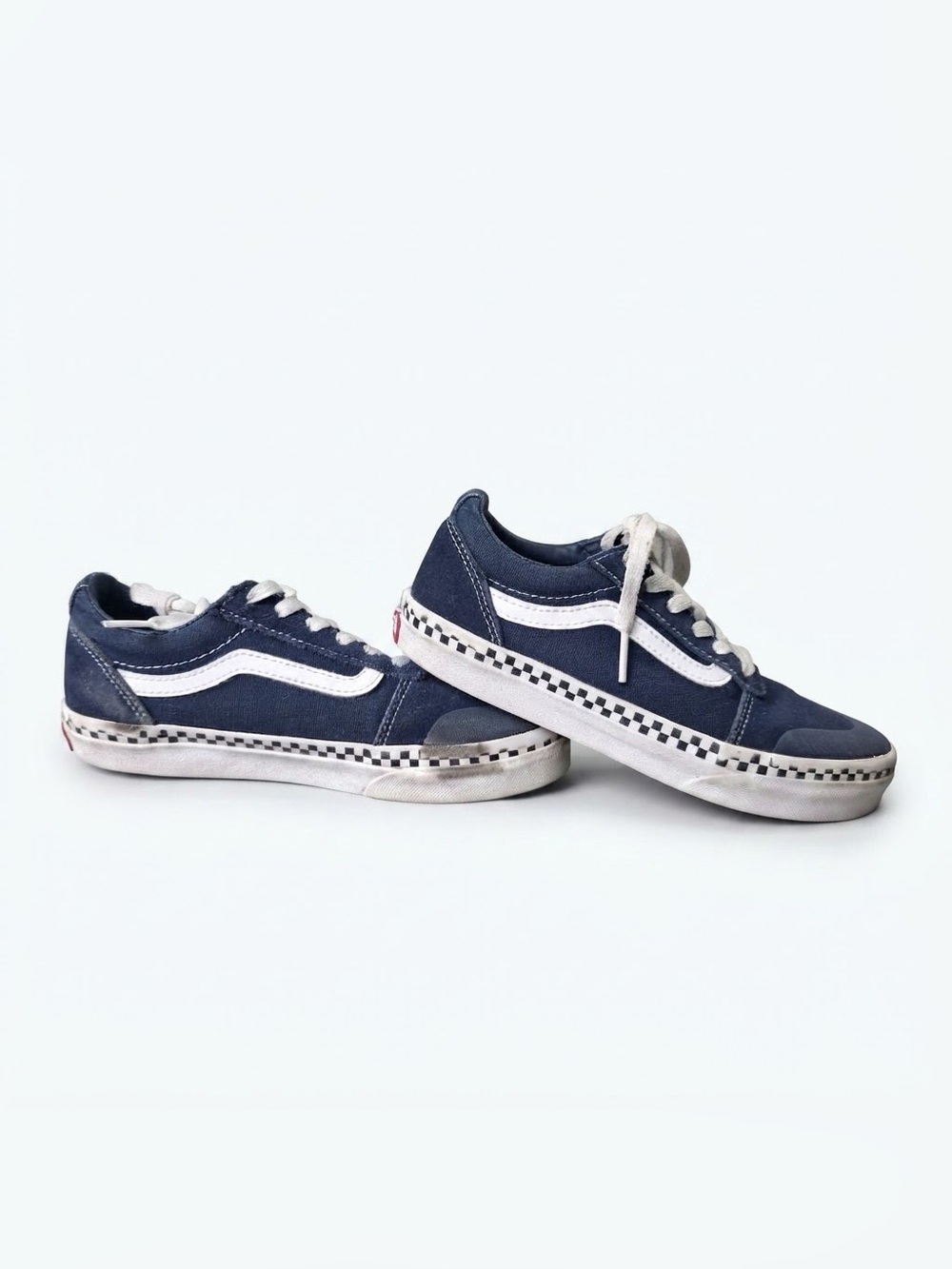 Vans Kids Old Skool BMX Skate Shoes Blue/White Size 3.0 Youth